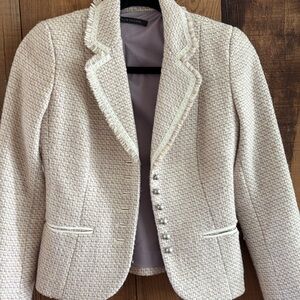 Elie Tahari purple/tan blazer. XS